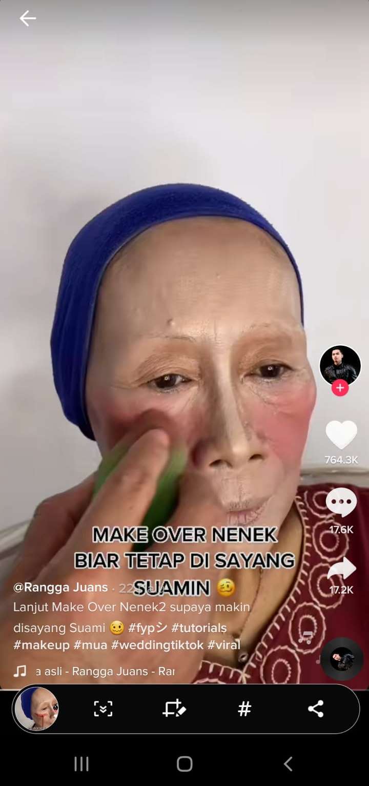 Unggahan akun TikTok @ranggajuans Unggahan akun TikTok @ranggajuans