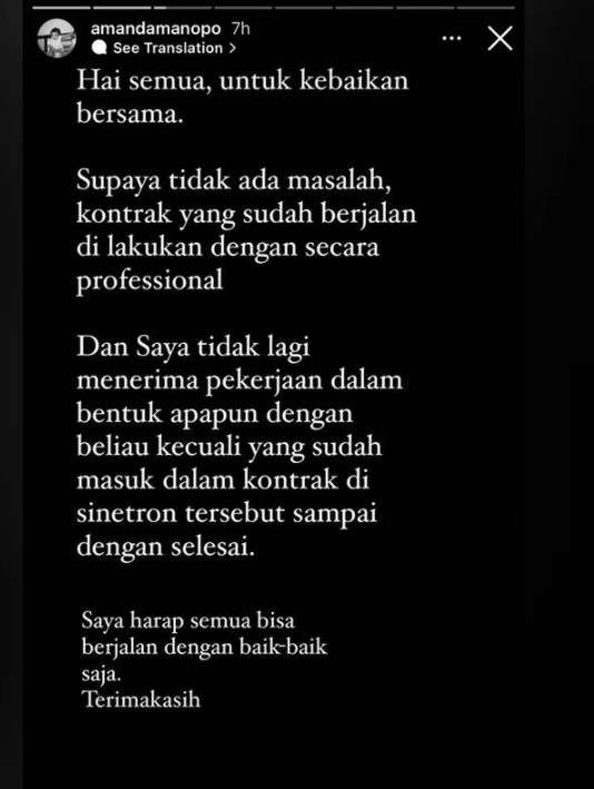 Curhatan Amanda Manopo