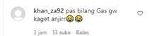 Salah Satu Komentar Warganet