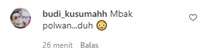 Salah Satu Komentar Warganet