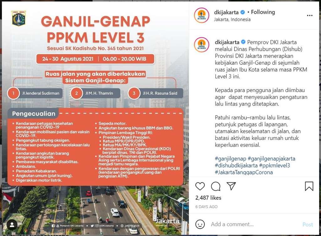 Ganjil Genap PPKM