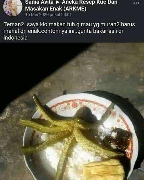 Gurita termasuk hidangan yang mahal.