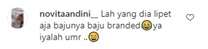 Salah Satu Komentar Warganet