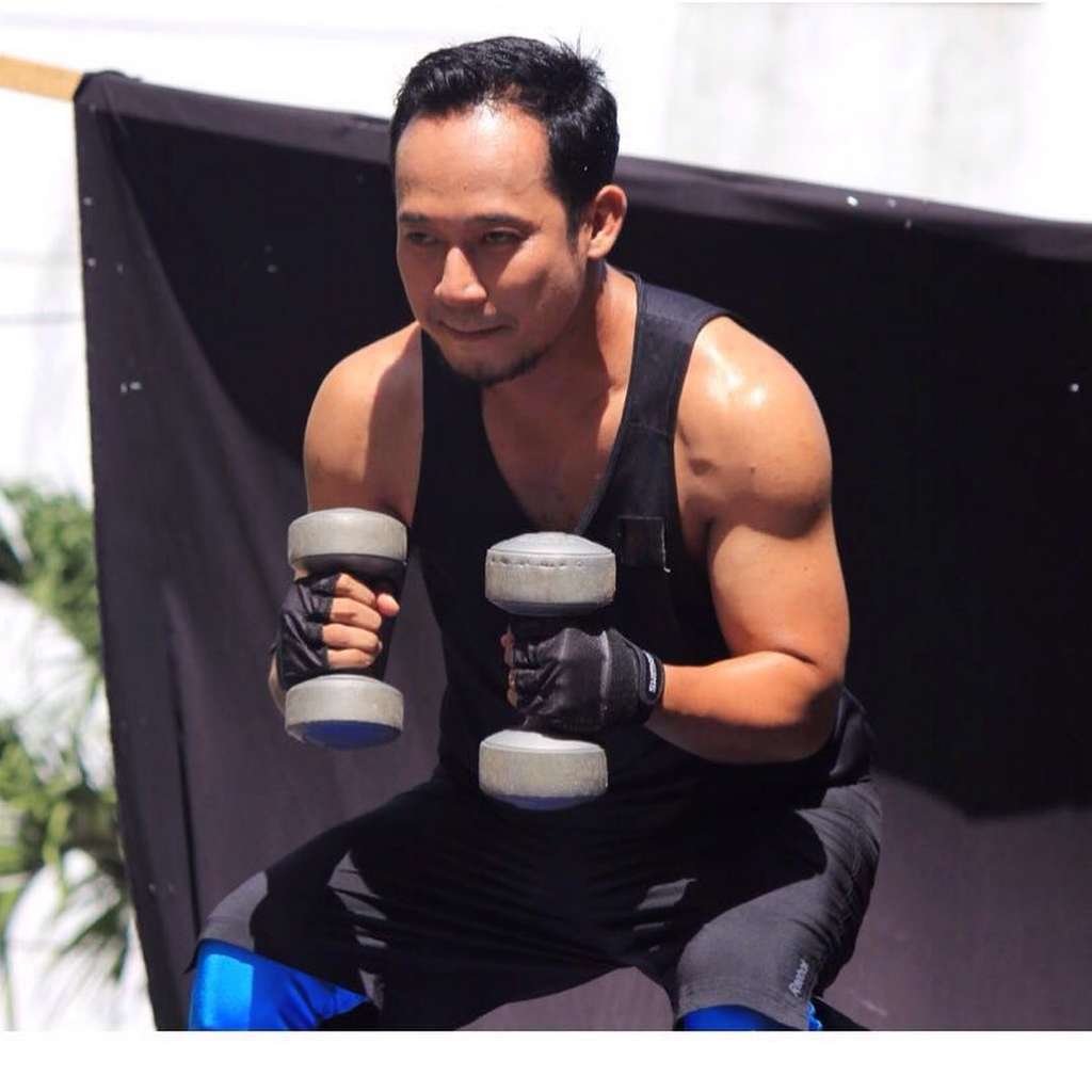 Penampilan Denny Cagur tubuh berotot