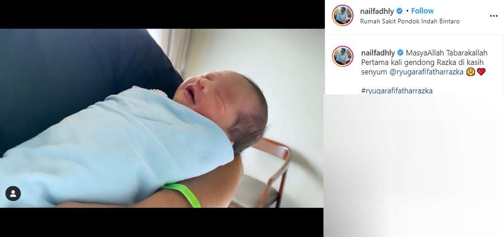 Putra pertama Chelzea dan Nail