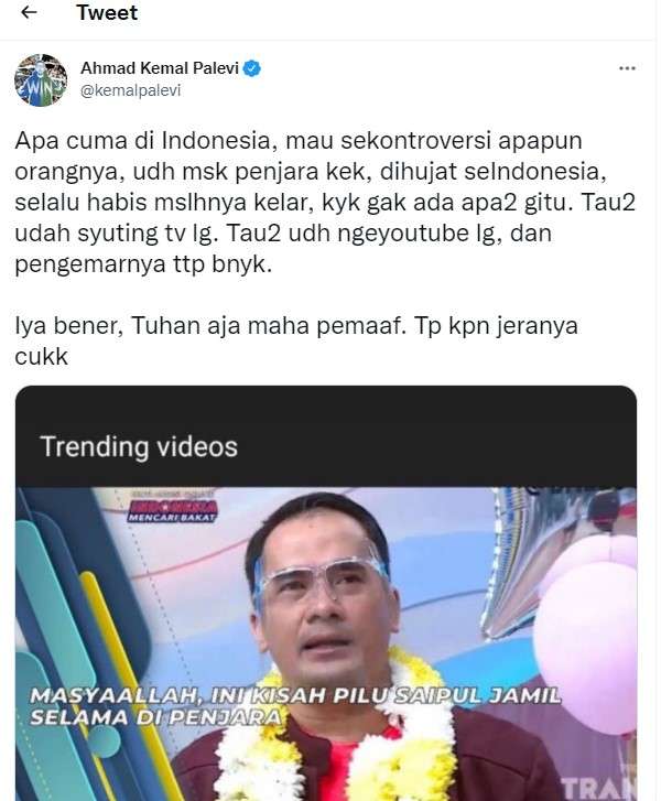 Komentar Kemal Palevi