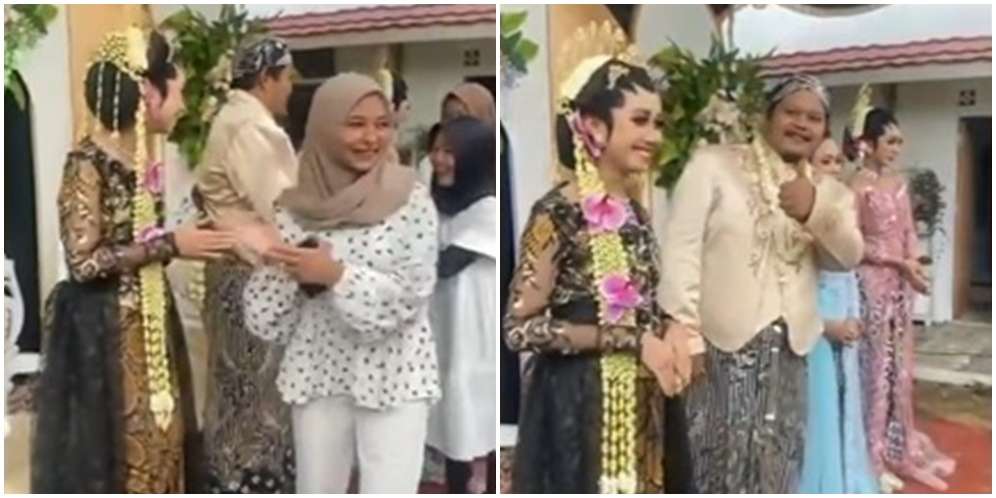 Ekspresi Sumringah Pengantin Pria