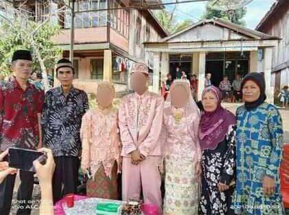 Viral pemuda nikahi dua gadis sekaligus.