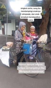 Mengayuh Sepeda untuk Antarkan Sang Anak Olimpiade
