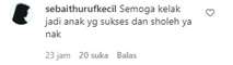 Salah Satu Komentar Warganet