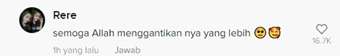 Salah Satu Komentar Warganet
