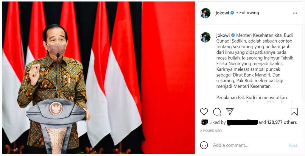 Presiden Joko Widodo singgung sosok Menkes