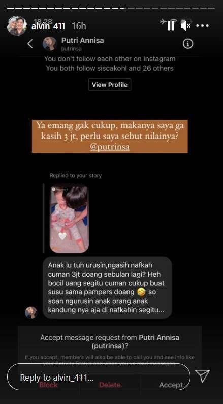 Klarifikasi Alvin soal bulanan 3 juta ke putranya