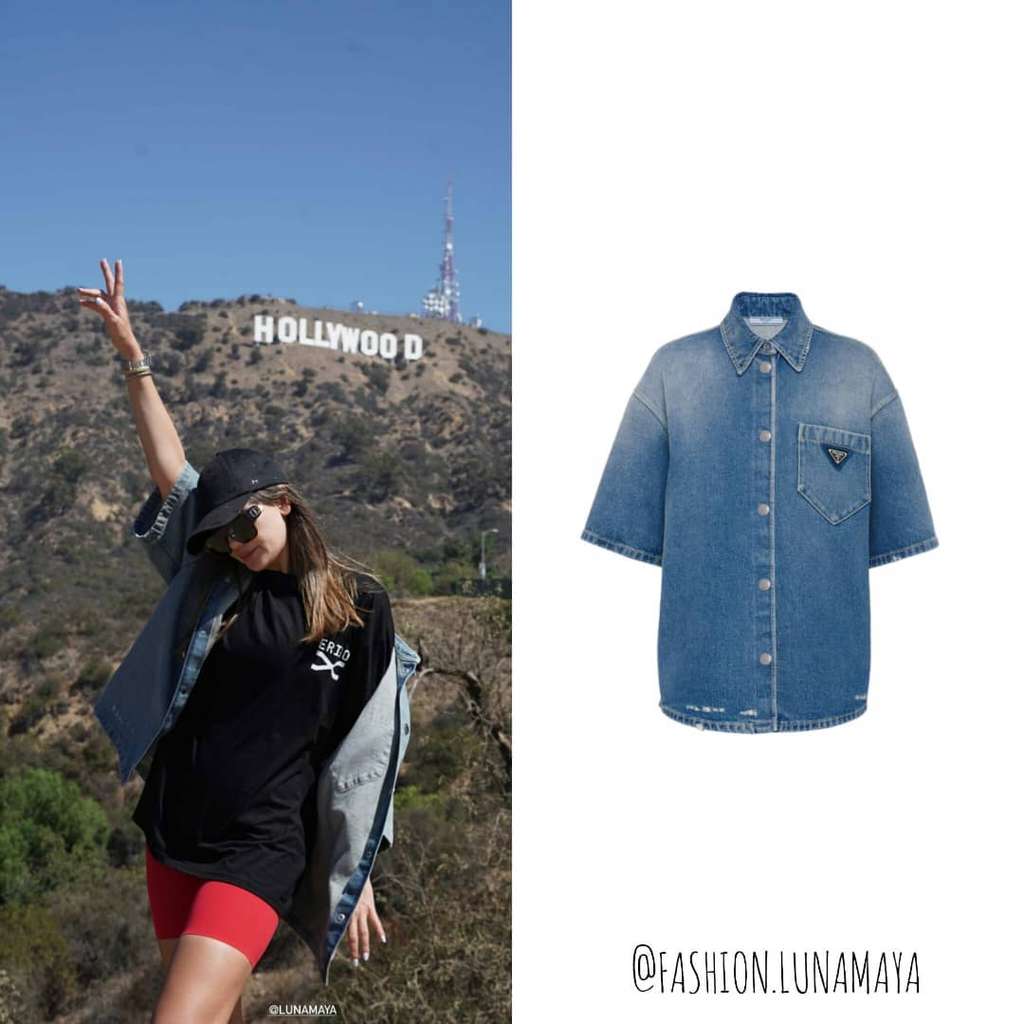 Kemeja Denim Luna Maya