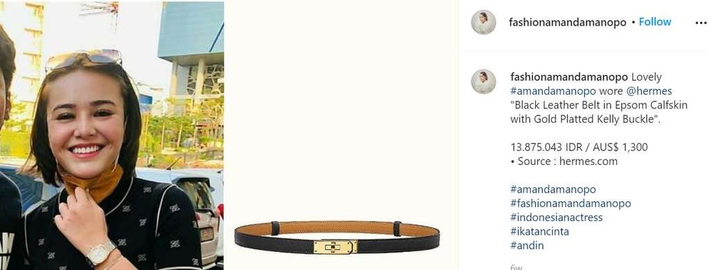 Belt Hermes Amanda