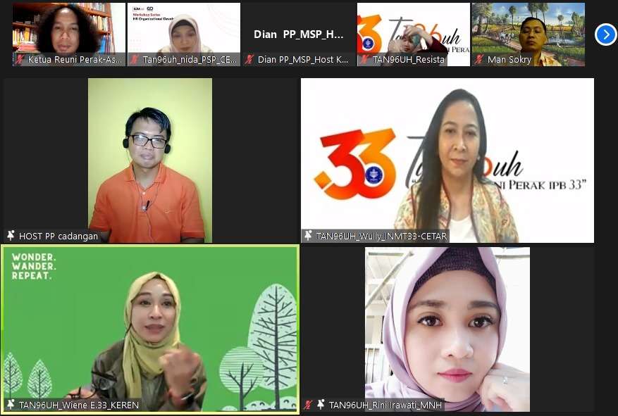 Diskusi Seri 6 Menuju Reuni Perak IPB 33 'Tang96uh'