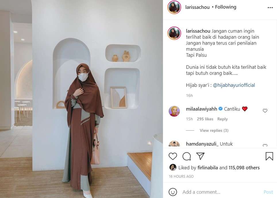 Unggahan Larissa Chou