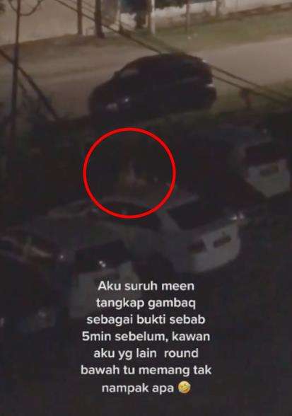 Penampakan pocong di halaman parkir apartemen jam 9 malam.