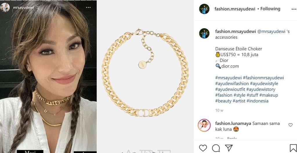 Choker Dior Ayu Dewi