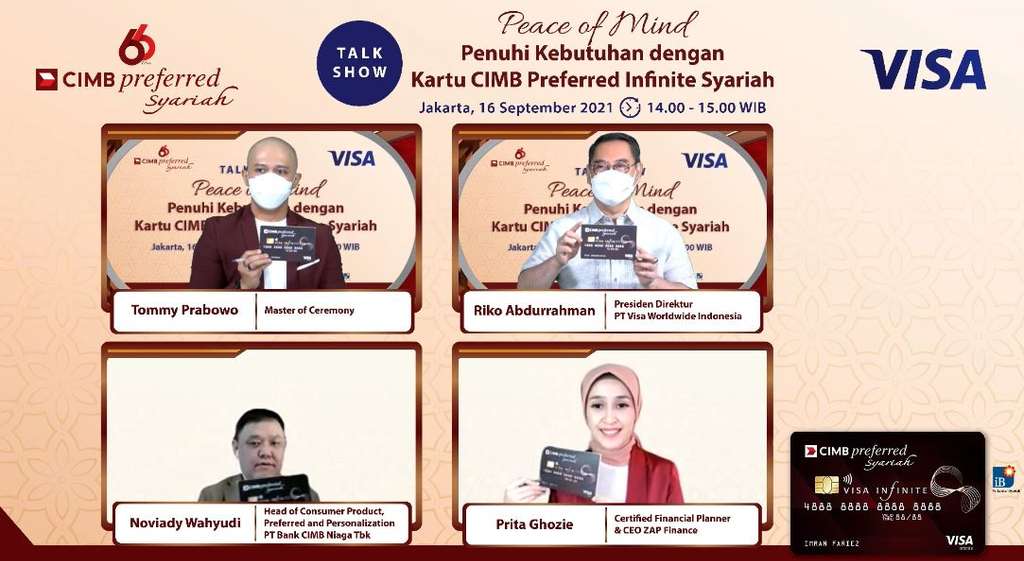 Peluncuran kartu kredit syariah berlogo VISA.