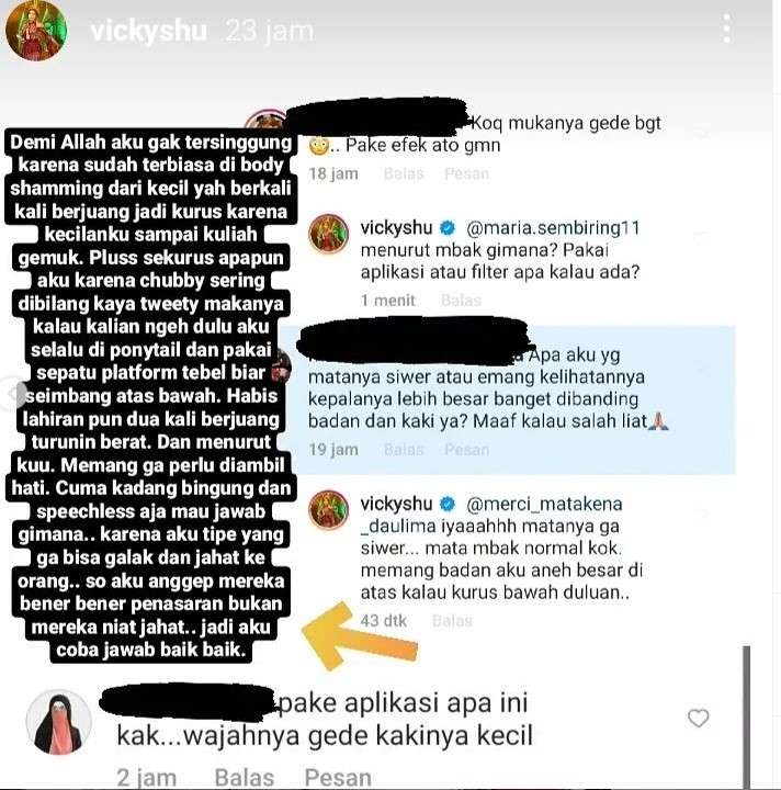Unggahan Vicky Shu