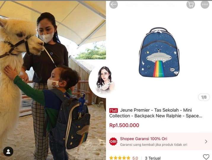 Tas Xabiru putra Rachel Vennya