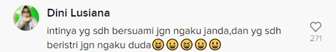 Salah Satu Komentar Warganet