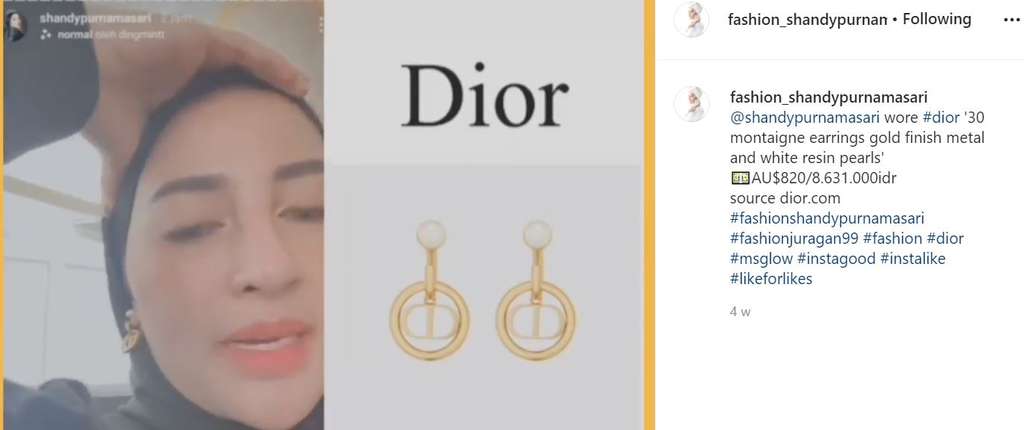 Anting Dior Shandy