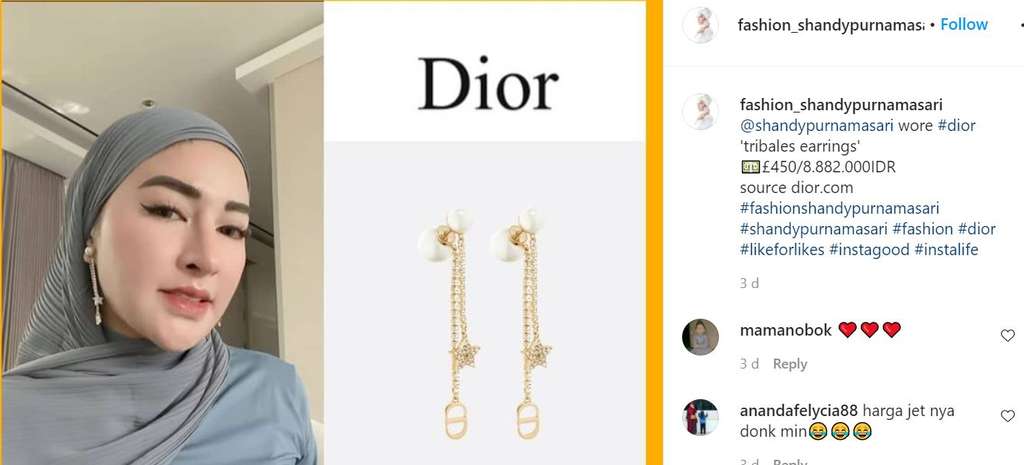 Anting Dior Shandy