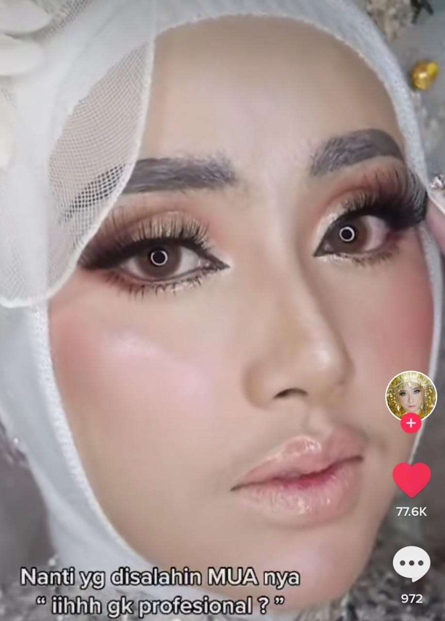 Hasil Riasan Wajah Pengantin