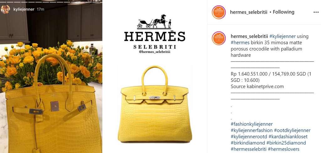Hermes Kuning Kylie Jenner