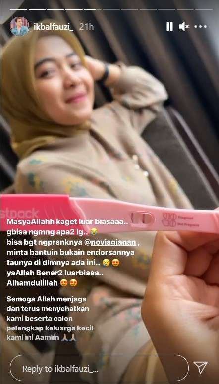 Ikbal Fauzi bagikan kabar bahagia