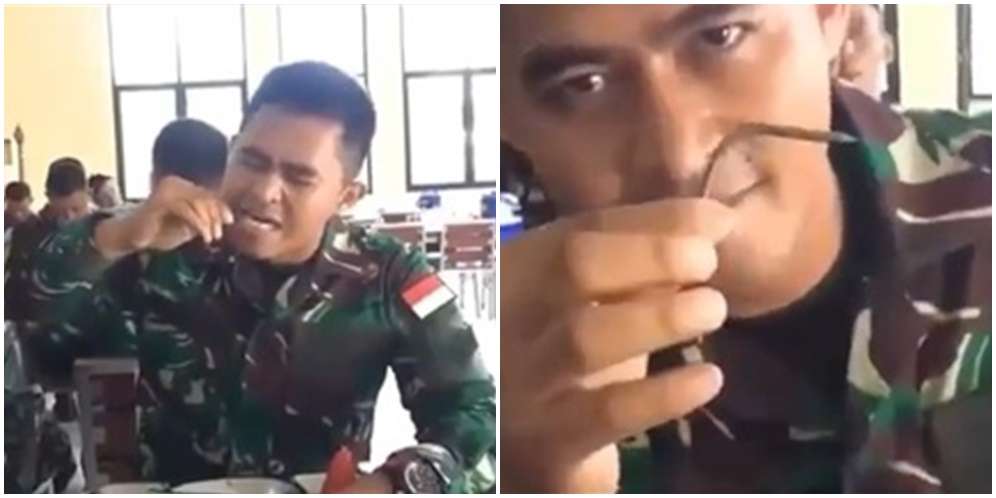 Membengkokkan Paku dengan Gigi