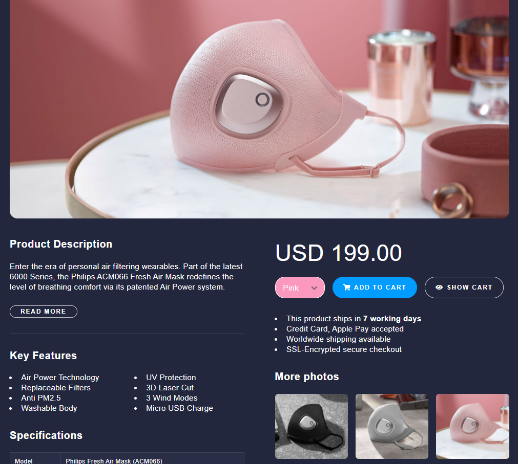 'Fresh Air Mask'