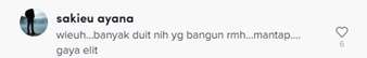 Salah Satu Komentar Warganet