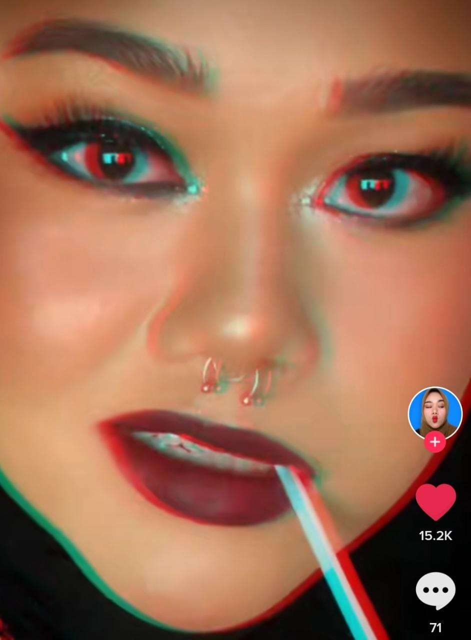 Penampilan Bold Beauty Influencer Fatya Biya