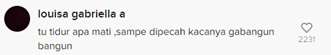 Salah Satu Komentar Warganet