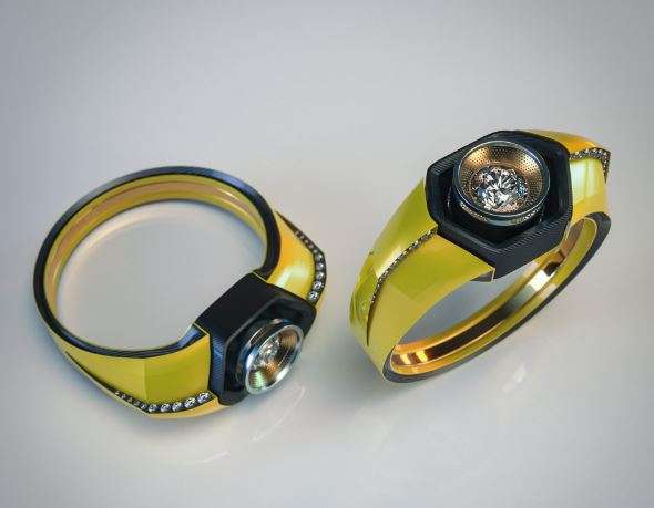 Cincin yang terinspirasi dari Lamborghini.