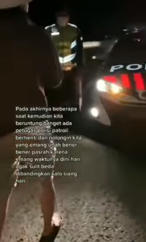 Bertemu anggota polisi
