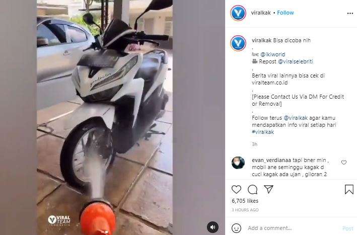 Cuci motor bikin hujan?