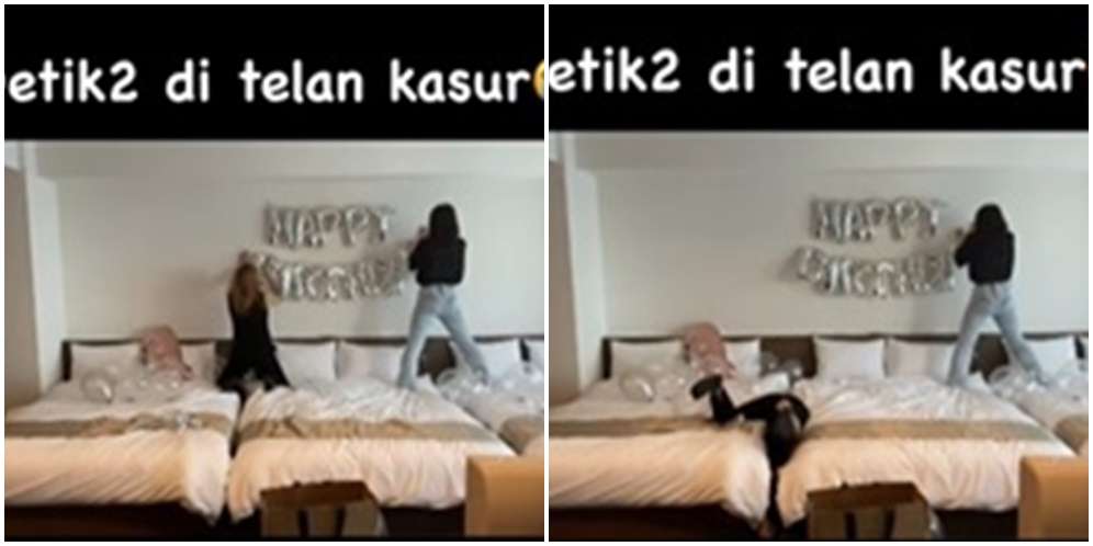 Seorang Wanita Terhimpit Kasur
