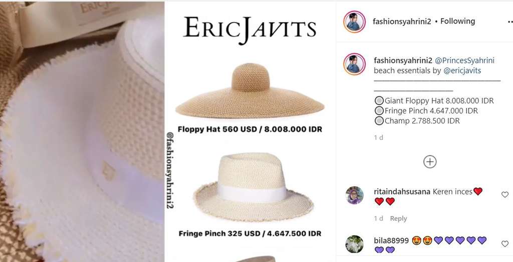 Topi Syahrini