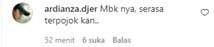 Salah Satu Komentar Warganet
