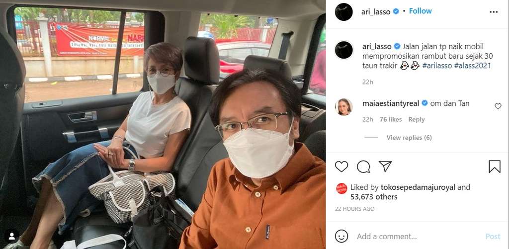 Penampilan baru Ari Lasso