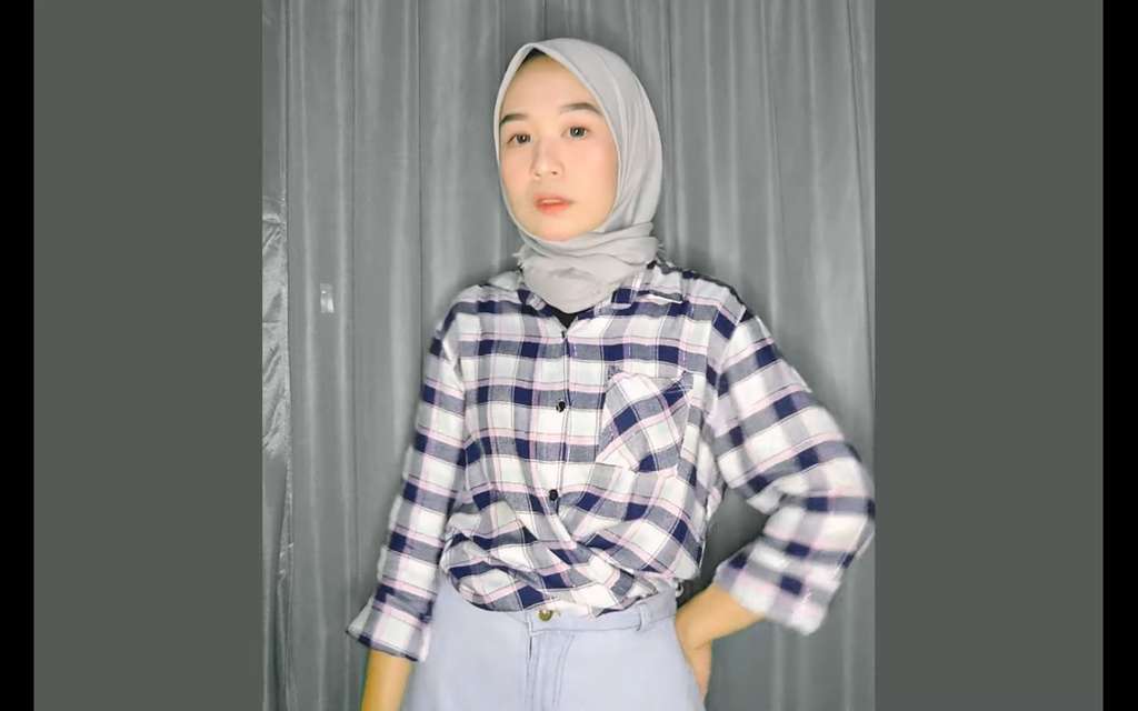 Fashion hijab kemeja