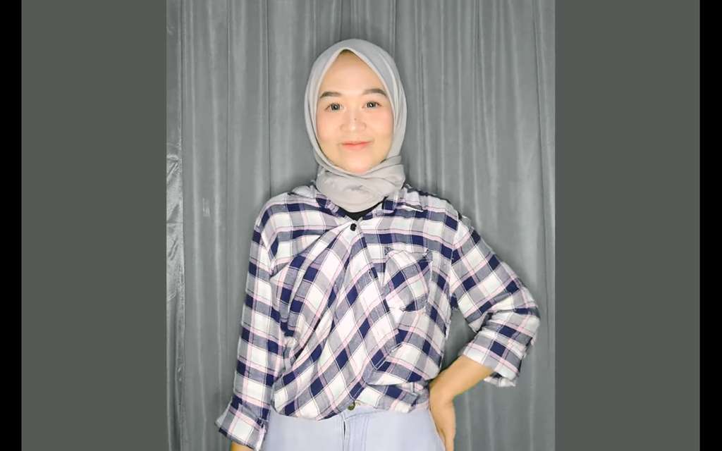 Fashion hijab kemeja