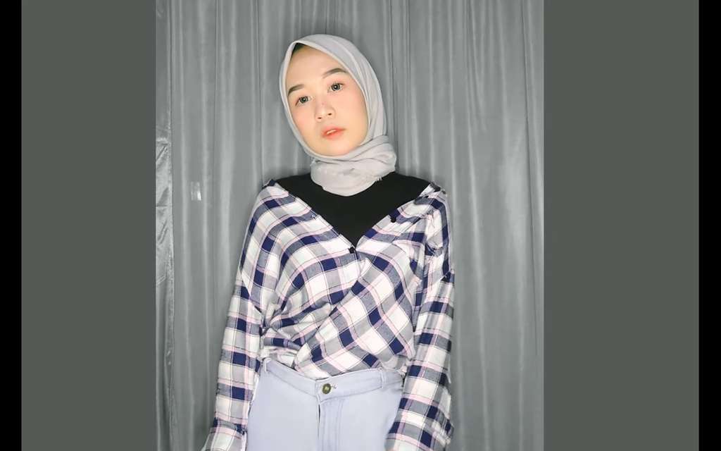 Fashion hijab kemeja