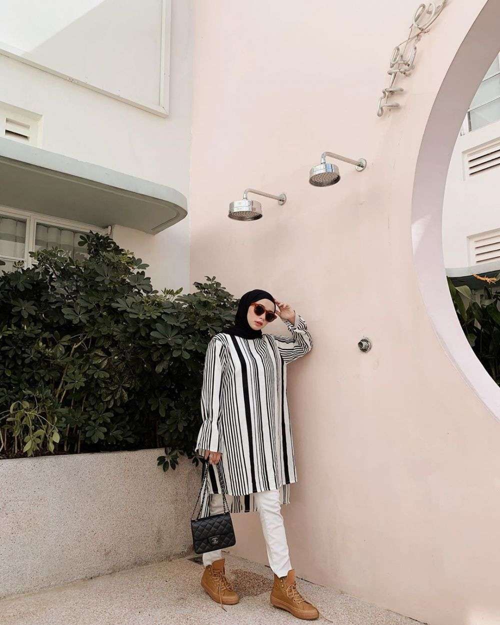 Fashion hijab stripes