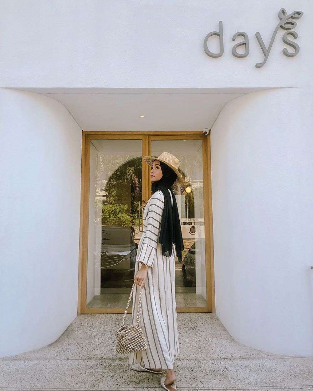 Fashion hijab stripes