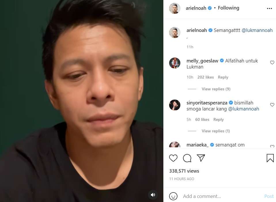 Ariel umumkan Lukman jalani operasi